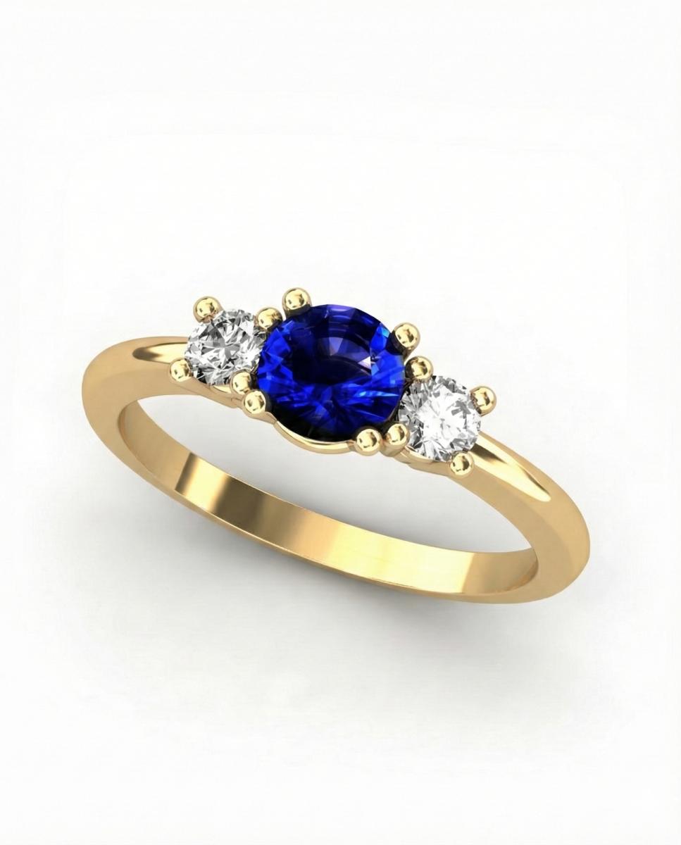 Imagen 0 de Anillo oro diamante 0.22 ct