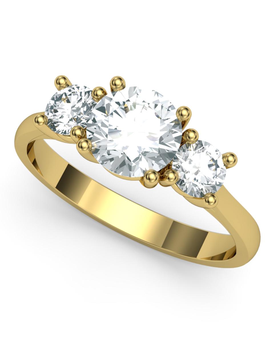Imagen 0 de Anillo oro diamantes 1,05 ct