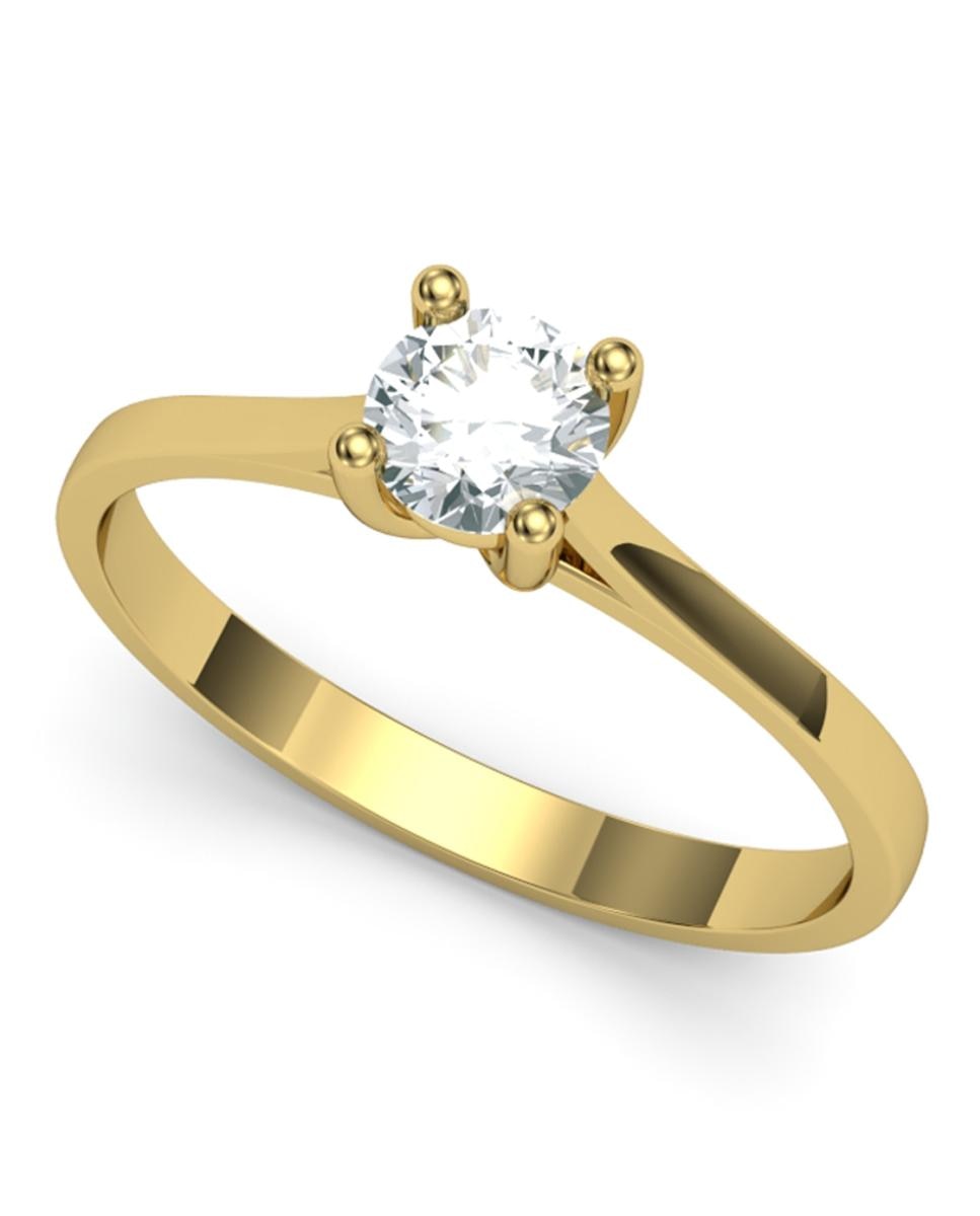 Imagen 0 de Anillo oro diamante 0,35 ct