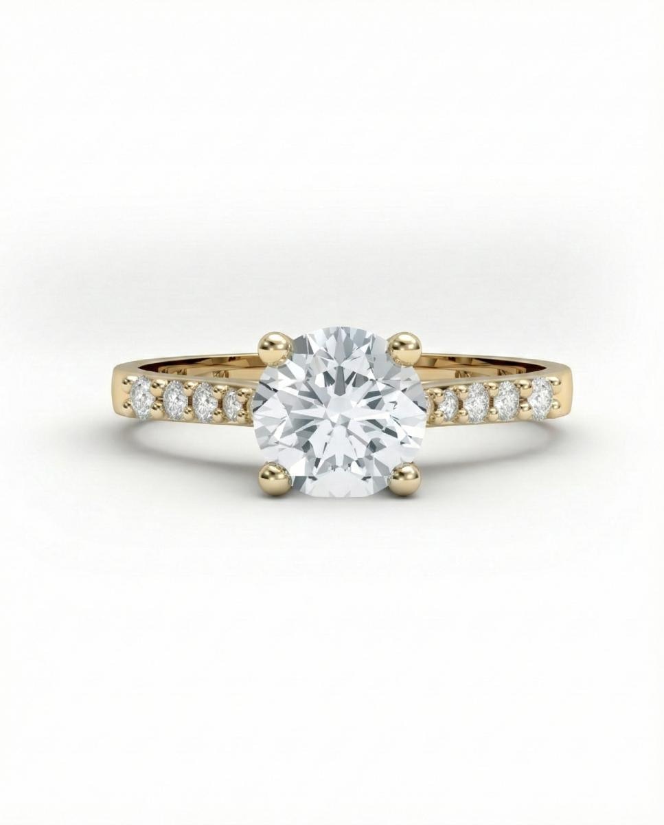 Imagen 0 de Anillo oro diamantes 0,74 ct