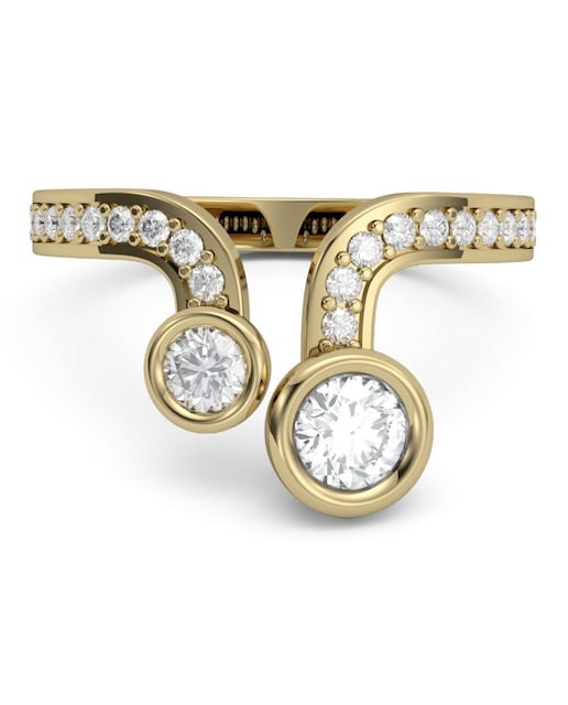 Imagen 0 de Anillo oro diamantes 0,56 ct