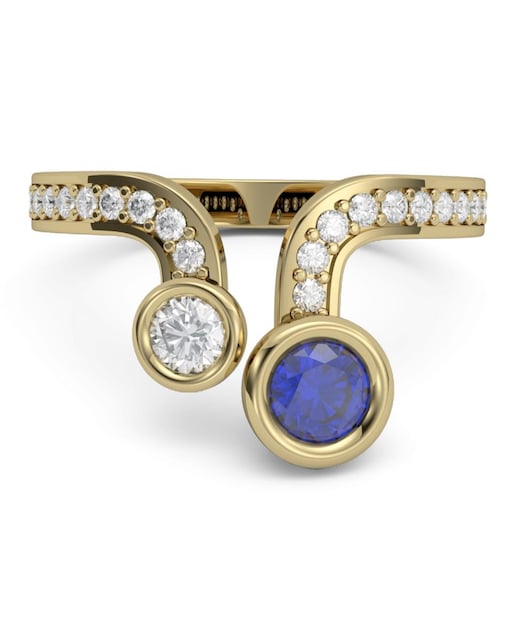 Imagen 0 de Anillo oro diamantes 0,30 ct