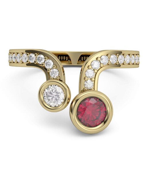 Imagen 0 de Anillo oro diamantes 0,30 ct