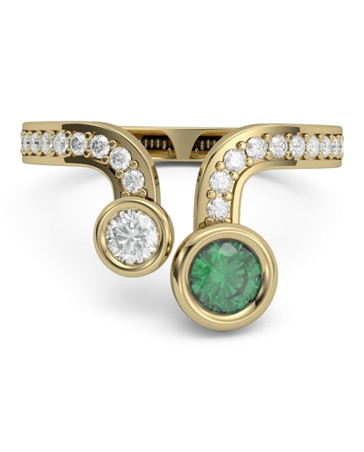 Imagen 0 de Anillo oro diamantes 0,30 ct