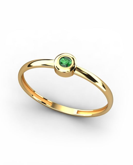 Imagen 0 de Anillo oro esmeralda
