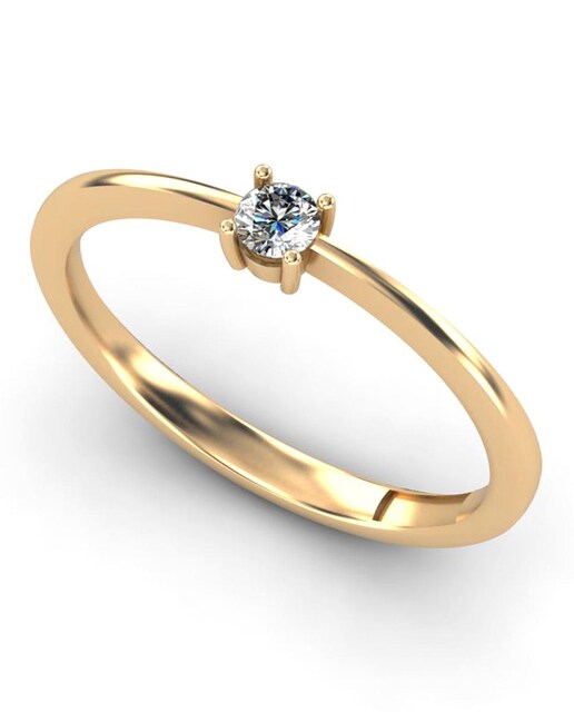 Imagen 0 de Anillo oro diamante 0,10 ct
