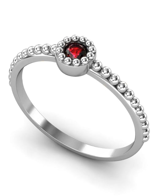 Imagen 0 de Anillo oro rubi