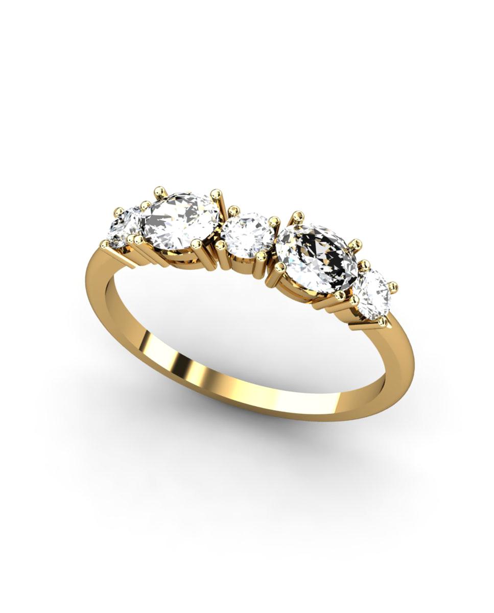 Imagen 0 de Anillo oro topacio blanco