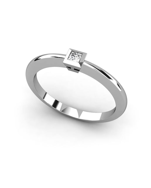 Imagen 0 de Anillo oro diamante 0,06 ct