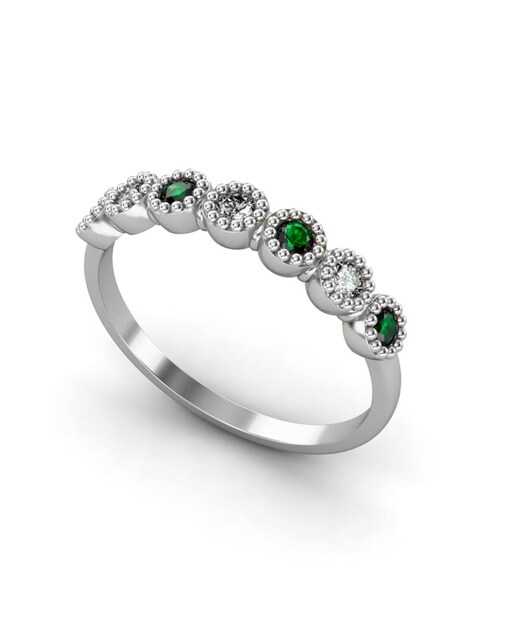 Imagen 0 de Anillo oro y bte 0,09 ct