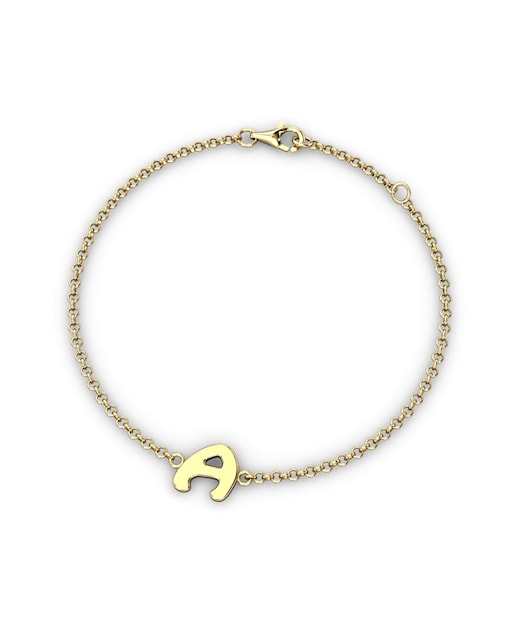 Imagen 0 de Pulsera oro inicial "a"