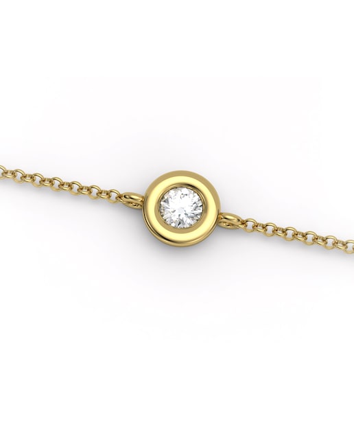 Imagen 0 de Pulsera oro diamante 0,10 ct