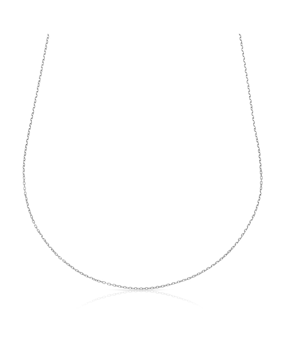 Imagen 0 de Collar Plata de Ley 925 con trama Forzatina de alargue y eslabones planos
