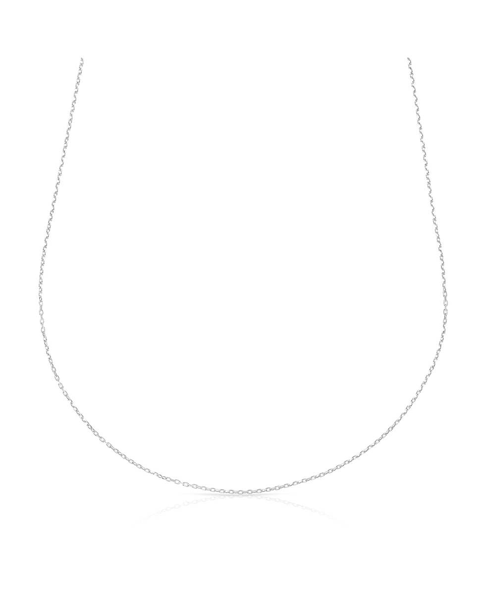 Imagen 0 de Collar Plata de Ley 925 con trama Forzatina de alargue y eslabones planos