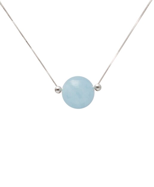 Imagen 0 de Gargant oro aguamarina 10mm