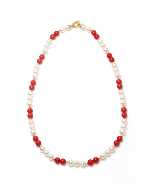 Imagen 0 de Collar perlas y coral 50 cms