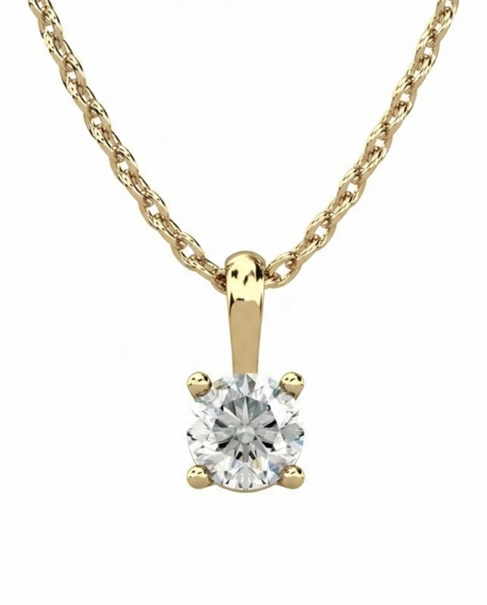 Imagen 0 de Colgante oro diamante 0,50 ct
