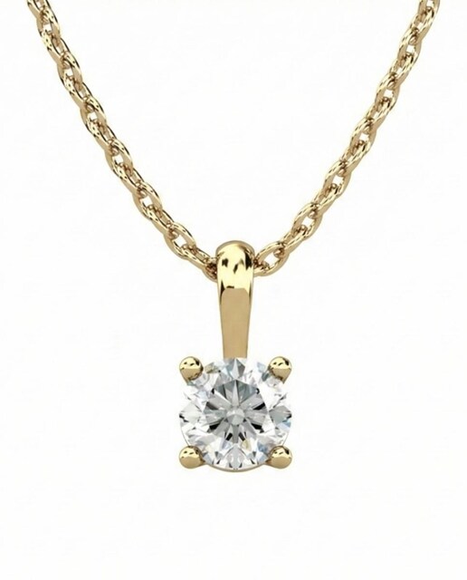 Imagen 0 de Colgante oro diamante 0,50 ct