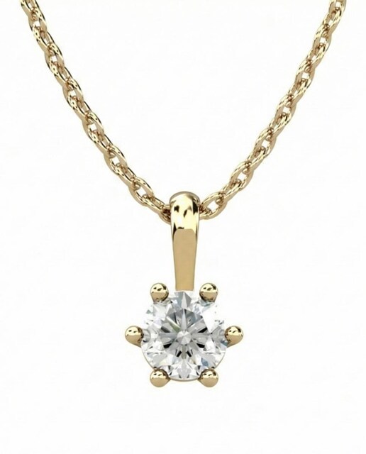 Imagen 0 de Colgante oro diamante 0,50 ct