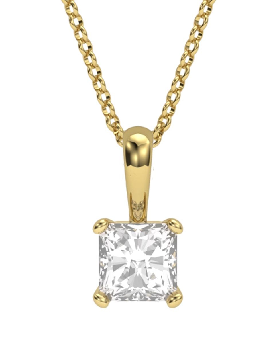 Imagen 0 de Colgante oro diamante 0,50 ct