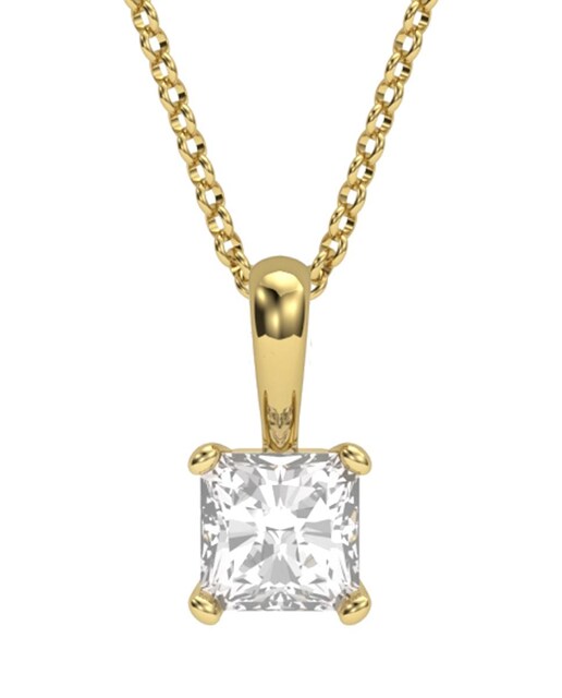 Imagen 0 de Colgante oro diamante 0,50 ct