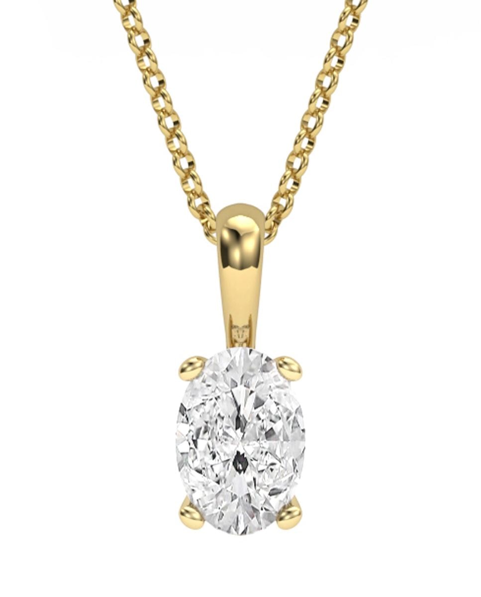 Imagen 0 de Colgante oro diamante 0,50 ct