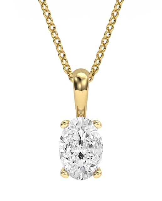 Imagen 0 de Colgante oro diamante 0,50 ct