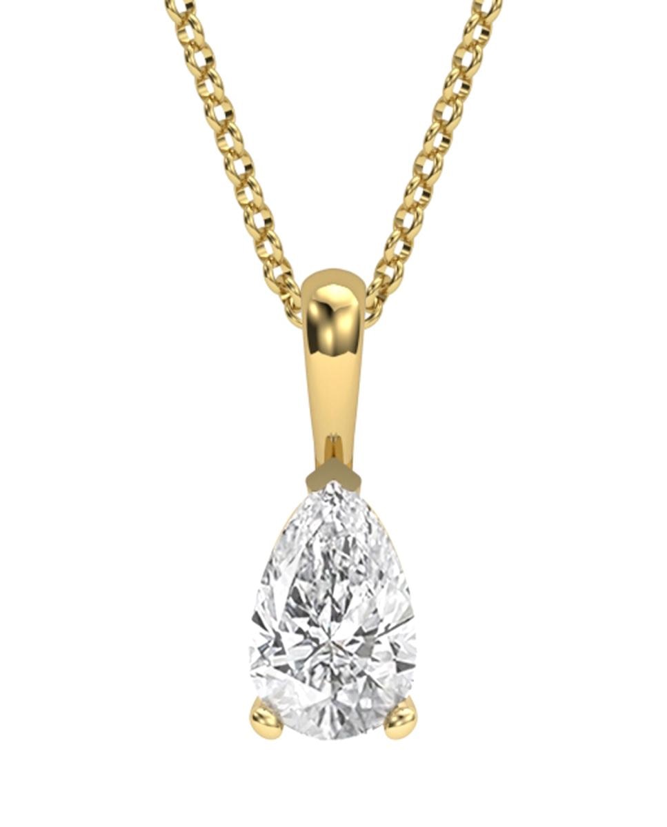 Imagen 0 de Colgante oro diamante 0,50 ct