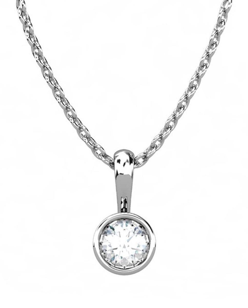 Imagen 0 de Colgante oro diamante 0,25 ct