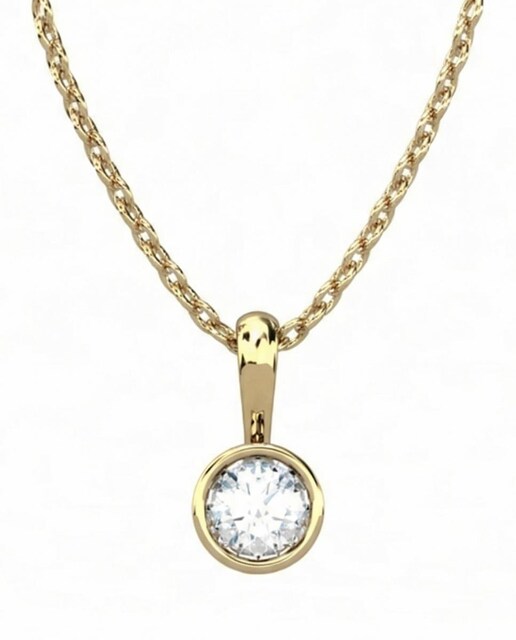 Imagen 0 de Colgante oro diamante 0,25 ct