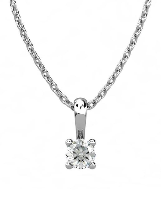 Imagen 0 de Colgante oro diamante 0,25 ct