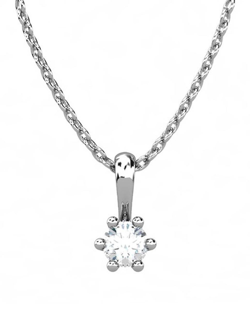 Imagen 0 de Colgante oro diamante 0,25 ct
