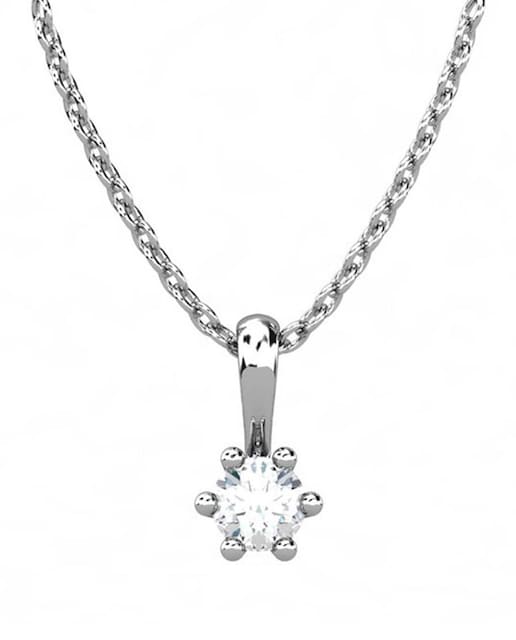 Imagen 0 de Colgante oro diamante 0,25 ct