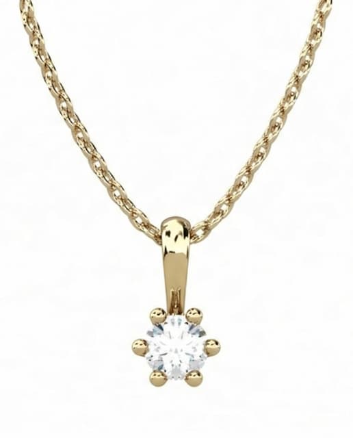 Imagen 0 de Colgante oro diamante 0,25 ct