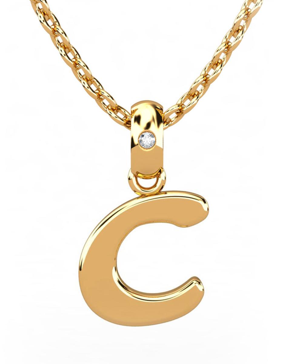 Imagen 0 de Colgante oro diamante 0,01 ct