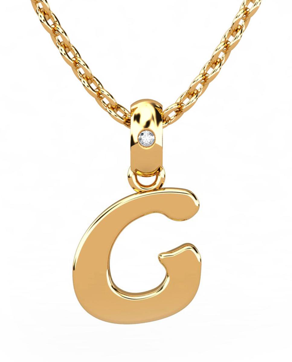 Imagen 0 de Colgante oro diamante 0,01 ct