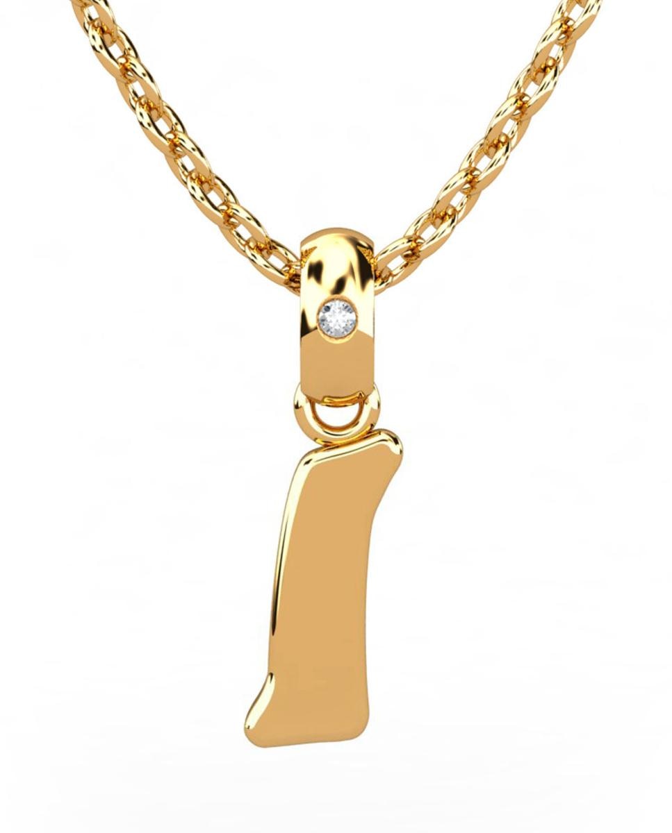 Imagen 0 de Colgante oro diamante 0,01 ct