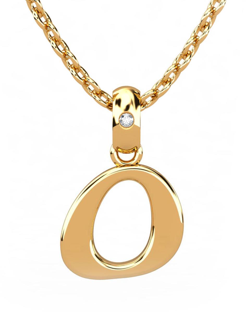 Imagen 0 de Colgante oro diamante 0,01 ct