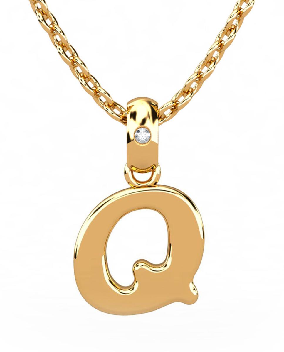 Imagen 0 de Colgante oro diamante 0,01 ct
