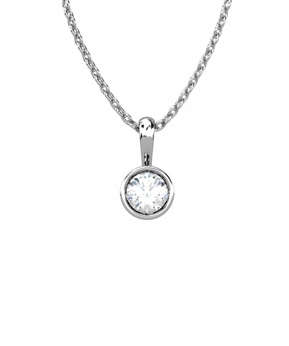 Imagen 0 de Colgante oro diamante 0,35 ct