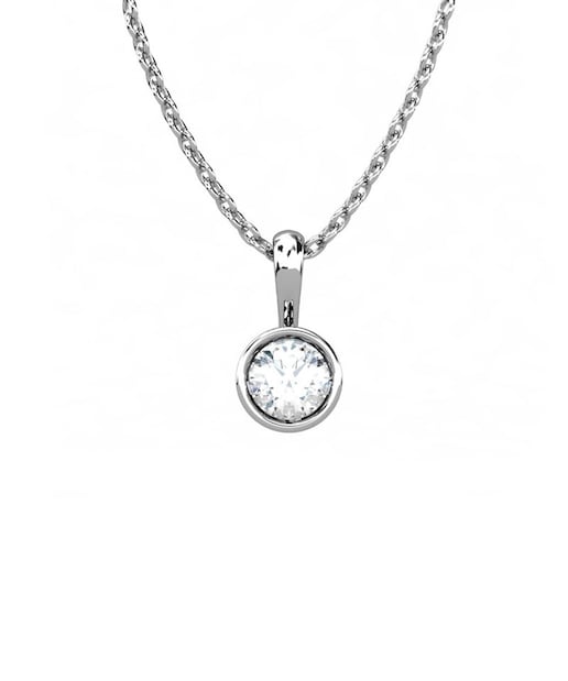 Imagen 0 de Colgante oro diamante 0,35 ct