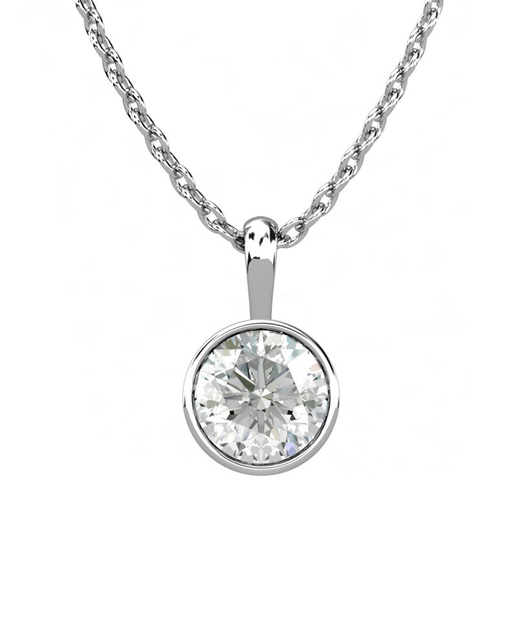 Imagen 0 de Colgante oro diamante 1,00 ct
