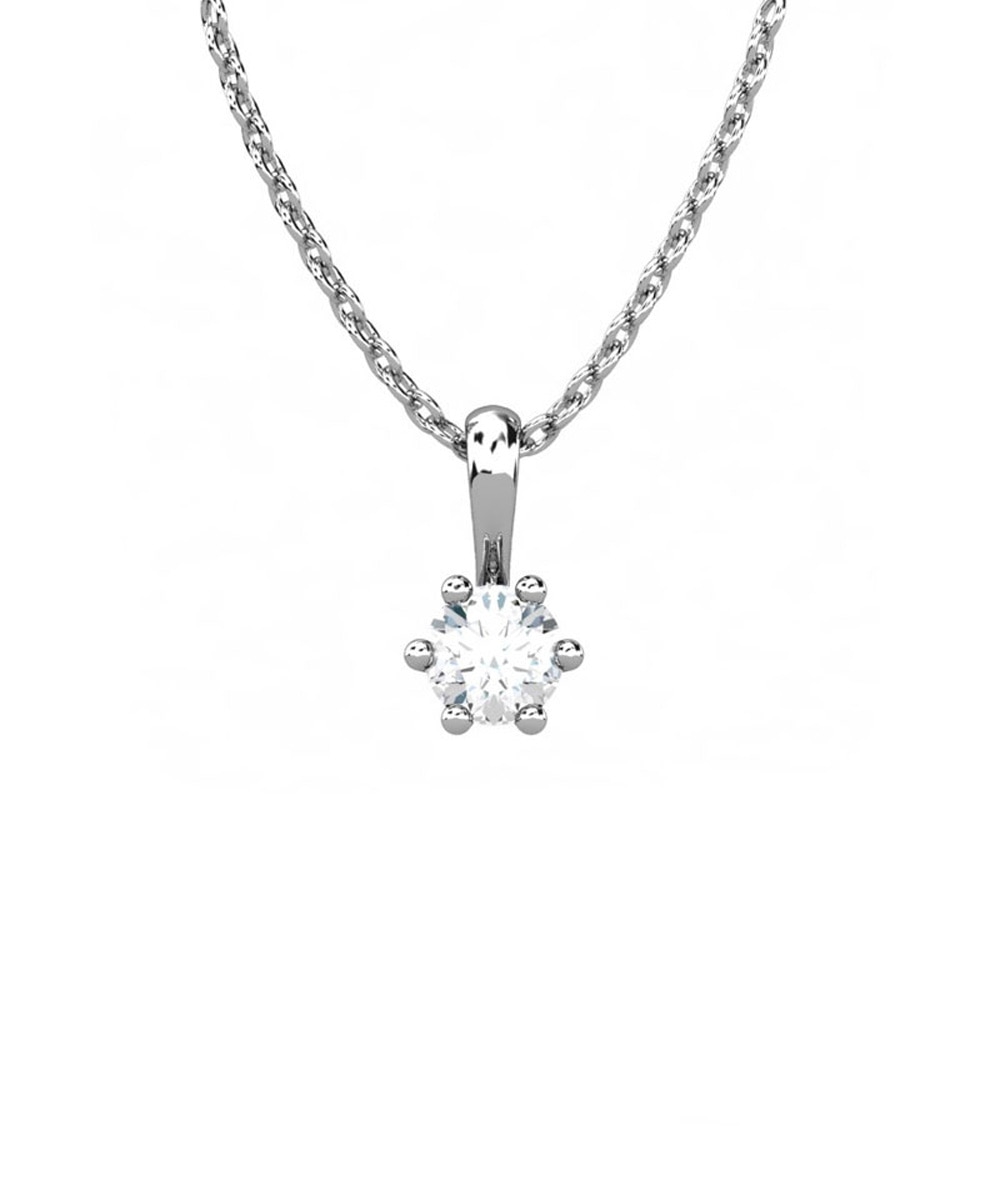 Imagen 0 de Colgante oro diamante 0,35 ct