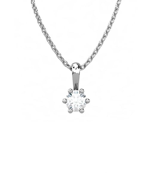 Imagen 0 de Colgante oro diamante 0,35 ct