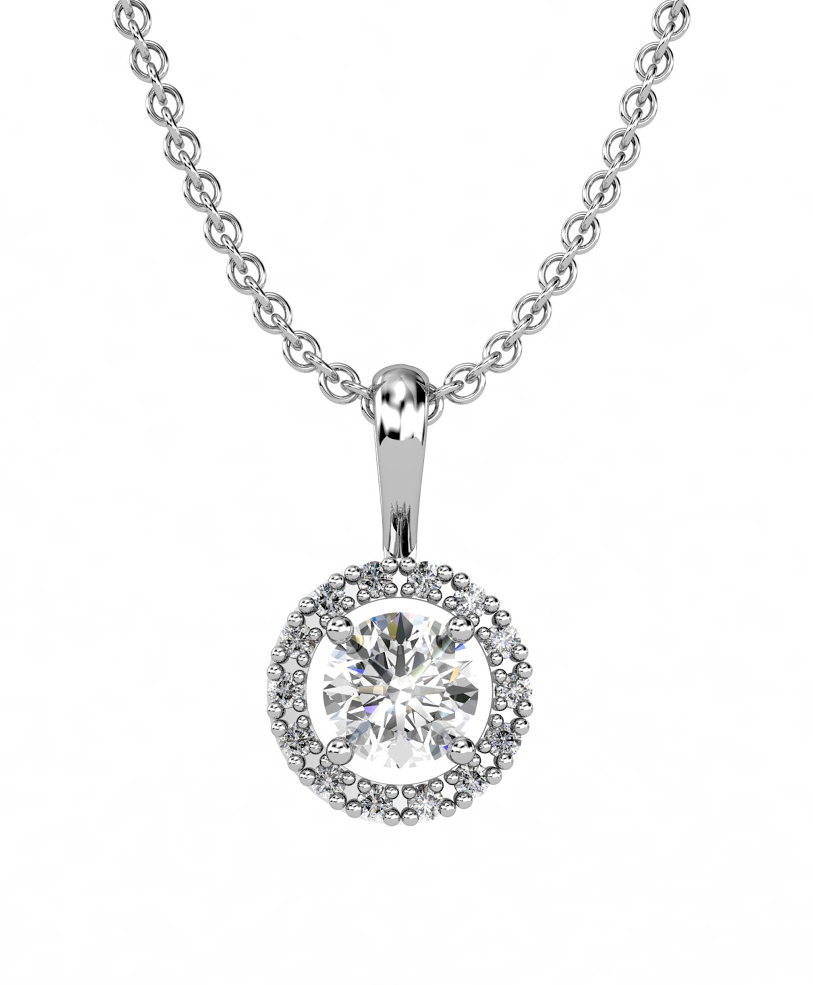 Imagen 0 de Colgante oro diamante 0,57ct