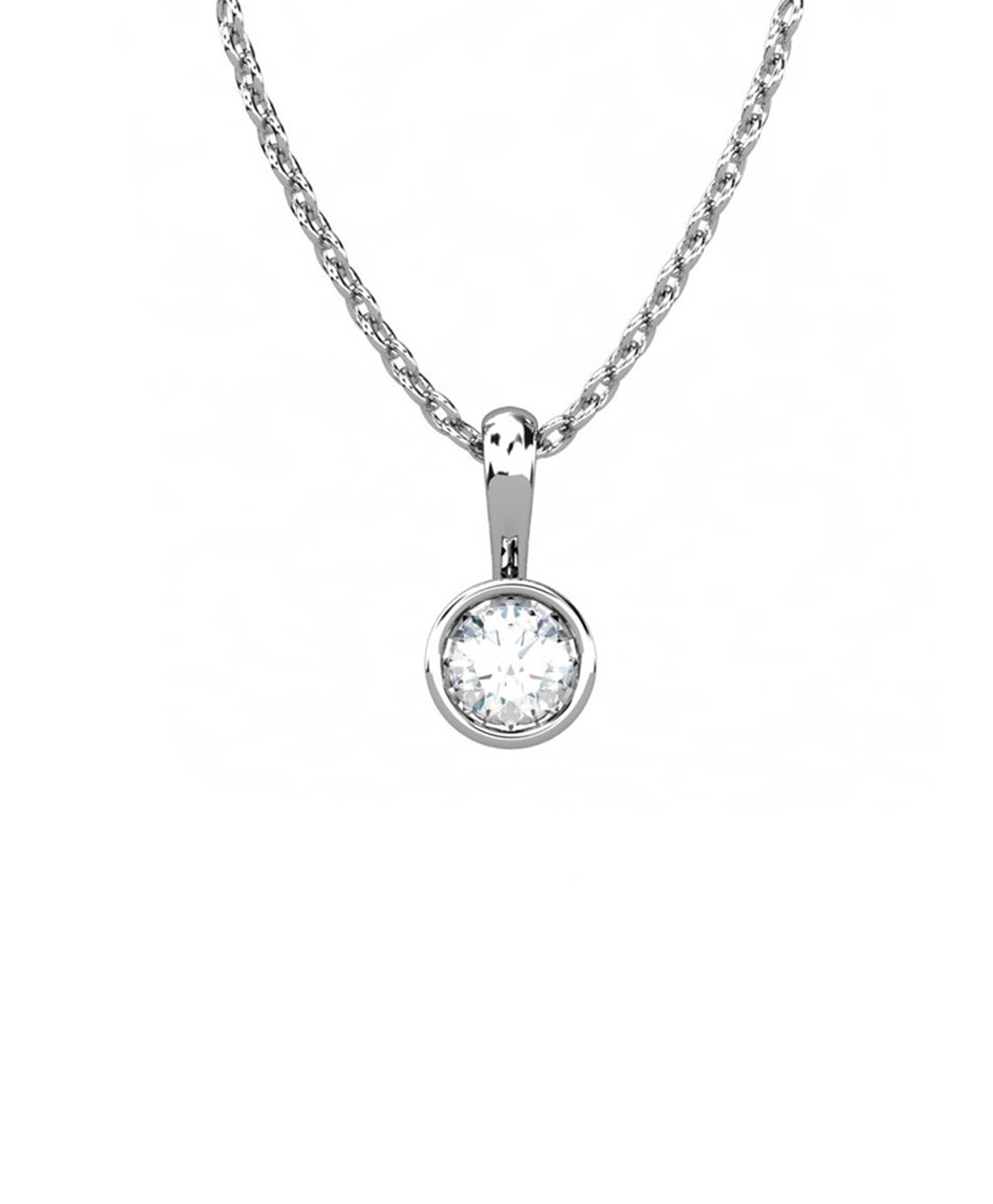 Imagen 0 de Gargant plata diamante 0,25 ct