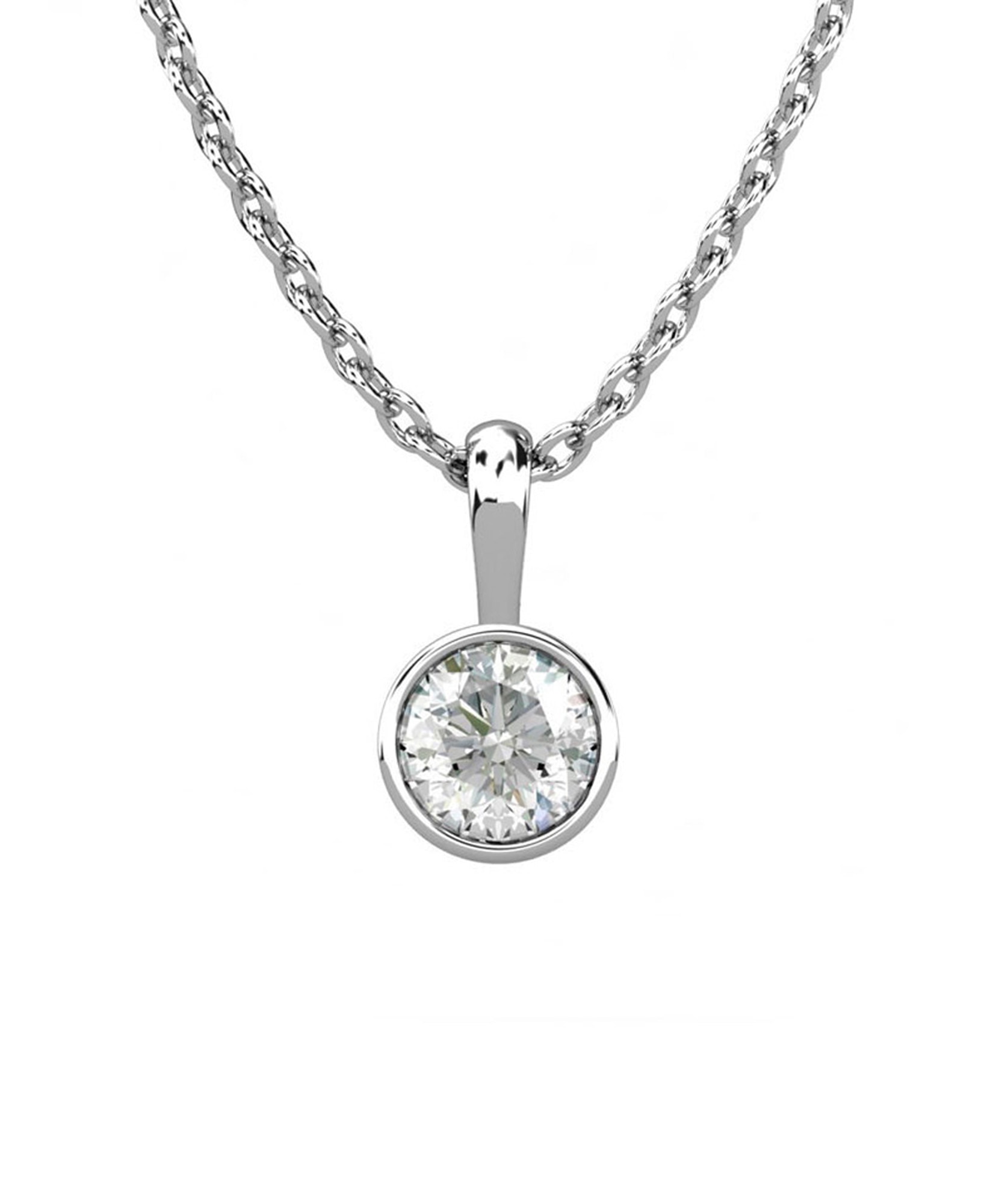 Imagen 0 de Gargant plata diamante 0,50 ct