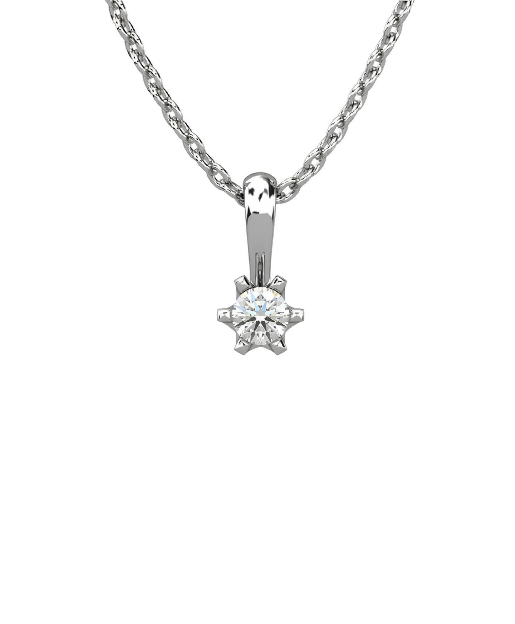 Imagen 0 de Gargant plata diamante 0,10 ct
