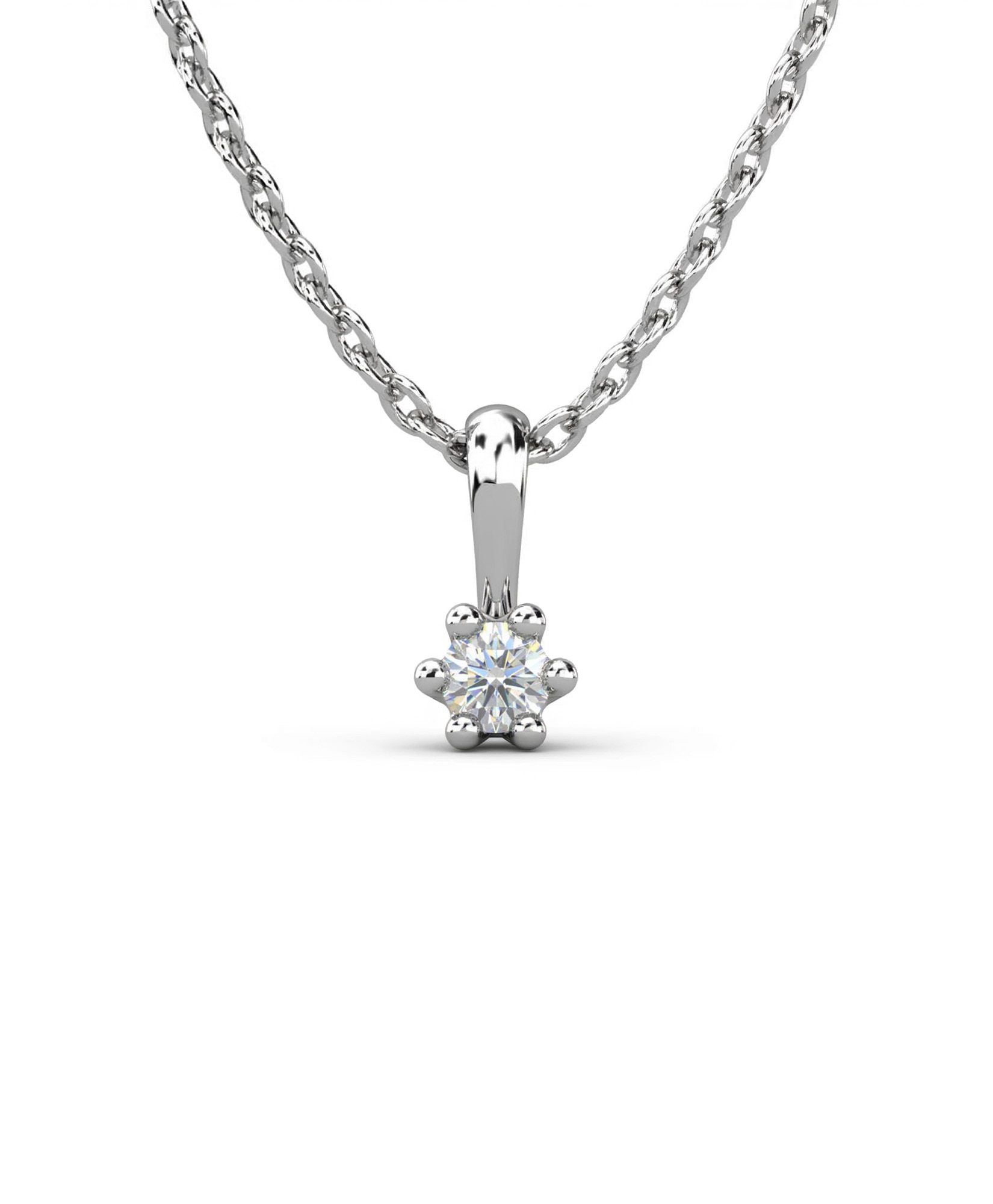 Imagen 0 de Gargant plata diamante 0,10 ct