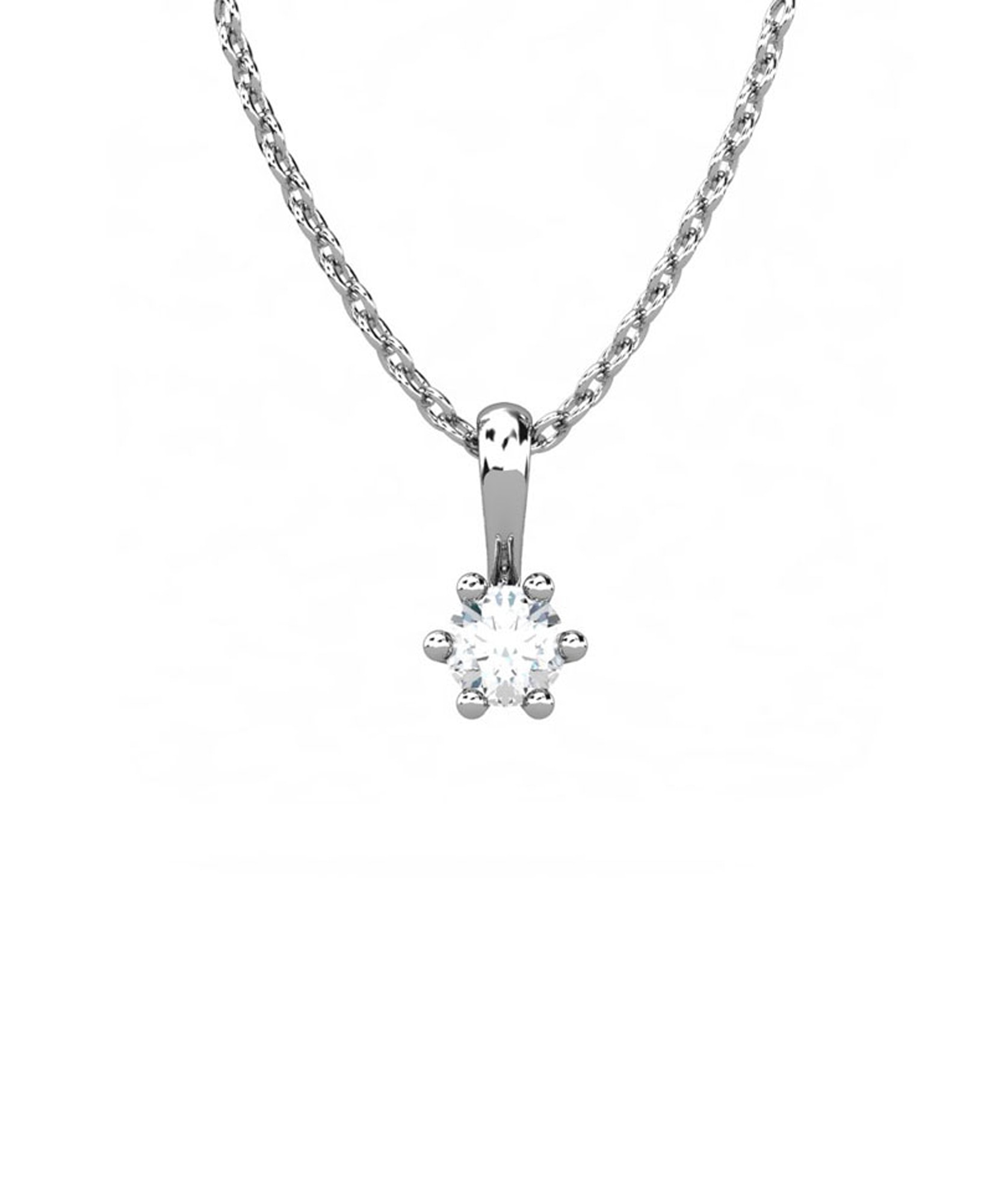 Imagen 0 de Gargant plata diamante 0,25 ct